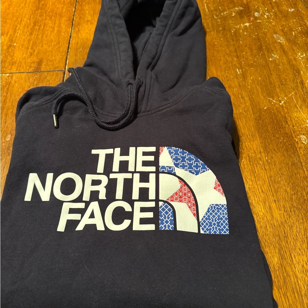The North Face womens medium red white blue Hoodie